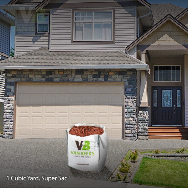 Red Mulch Cubic Yard Super Sac